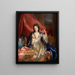 Portrait einer Frau - Nicolas de Largillière — gerahmtes Bild an der Wand
