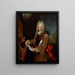Portrait eines Offiziers - Nicolas de Largillière — gerahmtes Bild an der Wand