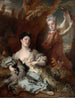 Portrait der Gräfin von Montsoreau und ihrer Schwester als Diana und eine Dienerin - Nicolas de Largillière — Ansicht des Kunstwerks