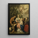 Die Heilige Familie mit Johannes dem Täufer - Nicolas de Liemaker — gerahmtes Bild an der Wand