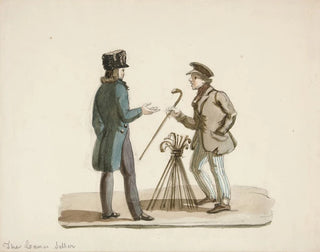 Der Verkäufer von Gehstöcken - Nicolino Calyo — Ansicht des Kunstwerks