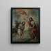 Le Baptême du Christ - Nicolás Enríquez — gerahmtes Bild an der Wand