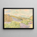 Seit der Klippe von Vejlby, Blick ins Landesinnere - Niels Bjerre — gerahmtes Bild an der Wand