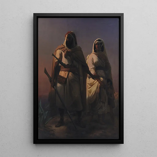 Niels Simonsen - An Arab Family in the Desert.webp