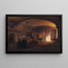 italienischer Stall - Niels Skovgaard — gerahmtes Bild an der Wand