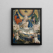 Sainte Anne avec la Vierge et l'Enfant, Saint Jacques le Majeur et Saint Roch, intercesseurs pour l'humanité ravagée par la peste - Niklaus Manuel — gerahmtes Bild an der Wand