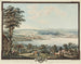 Ansicht des Schlosses und der Stadt Cerlier und Neuville mit der Umgebung am Bielersee - Niklaus Sprüngli — Ansicht des Kunstwerks