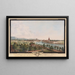 Ansicht der Stadt und der Umgebung von Solothurn auf der Westseite - Niklaus Sprüngli — gerahmtes Bild an der Wand