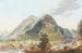Vue du château et du pont de Wimmis côté du midi par N. Sprüngli architecte - Niklaus Sprüngli — Ansicht des Kunstwerks