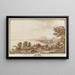 Vue du Lac et de la Ville de Neuchâtel - Niklaus Sprüngli — gerahmtes Bild an der Wand