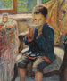 Ein junger Junge trinkt Tee - Nikolai Bogdanov-Belsky — Ansicht des Kunstwerks