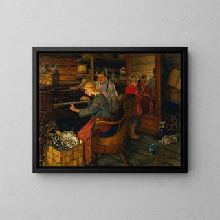 Nikolai BogdanovBelsky - Children By The Piano.webp