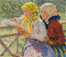 Mädchen aus Latgale - Nikolai Bogdanov-Belsky — Ansicht des Kunstwerks