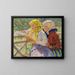 Mädchen aus Latgale - Nikolai Bogdanov-Belsky — gerahmtes Bild an der Wand