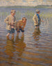 Mittagfischerei - Nikolai Bogdanov-Belsky — Ansicht des Kunstwerks