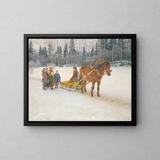 Nikolai BogdanovBelsky - Winter Sleigh With Children.webp