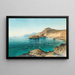 Ansicht der Küste von Portofino - Nikolai Dimitrievich Prokofiev — gerahmtes Bild an der Wand