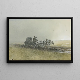 Nikolai Nikolaevich Karazin - Travelers Driving a Troika After the Rain.webp