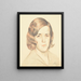 Portrait des Mme L. Oras Gemälde - Nikolai Triik — gerahmtes Bild an der Wand