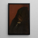 Tête de moine encapuchonné - Nikolaos Gyzis — gerahmtes Bild an der Wand