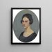 Portrait einer Frau - Nikolaos Lytras — gerahmtes Bild an der Wand