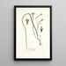 Iris tricuspis - Nikolaus Joseph Freiherr von Jacquin — gerahmtes Bild an der Wand
