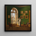 Ansicht von einem Fenster der Bäder der Diana auf Maria am Ufer - Nikolaus von Moreau — gerahmtes Bild an der Wand