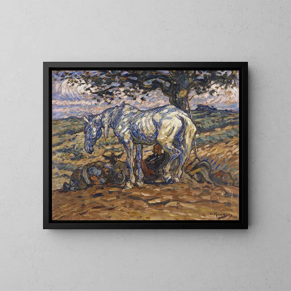 Der Pferd von Don Quijote, Rossinante - Nils Kreuger — gerahmtes Bild an der Wand