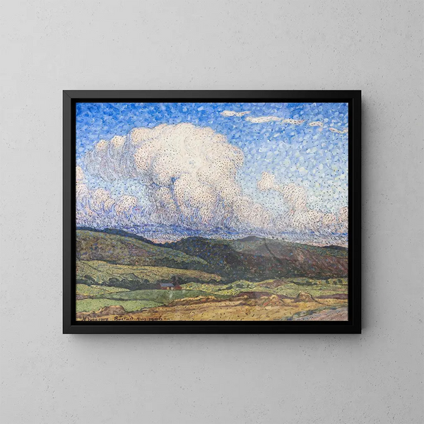Sonnige Wolken - Nils Kreuger — gerahmtes Bild an der Wand