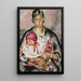 Mutter mit Kind - Nina Aleksandrowicz — gerahmtes Bild an der Wand