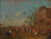 Tanz vor der Herberge nach der Hochzeit - Norbert Joseph Carl Grund — Ansicht des Kunstwerks