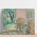 Reproduktion des Gemäldes Nacktes Sitzen auf einem Sofa in der Nähe des Fensters - Henri Lebasque