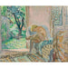 Reproduktion des Gemäldes Nacktes Sitzen auf einem Sofa in der Nähe des Fensters - Henri Lebasque