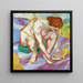Nackt mit einer Katze - Franz Marc — gerahmtes Bild an der Wand