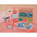 Reproduktion des Gemäldes Akt im Roten Atelier von Vence - Raoul Dufy