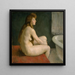 Nacktes weibliches - Erik Werenskiold — gerahmtes Bild an der Wand