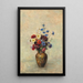 Blumen in einer Vase - Odilon Redon — gerahmtes Bild an der Wand