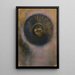 Kopf in einer Aureole - Odilon Redon — gerahmtes Bild an der Wand