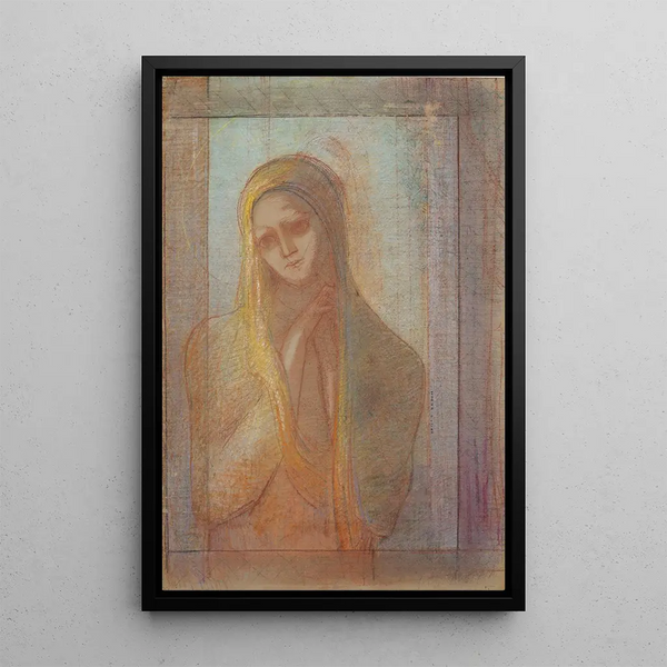 La Souffrance - Odilon Redon — gerahmtes Bild an der Wand