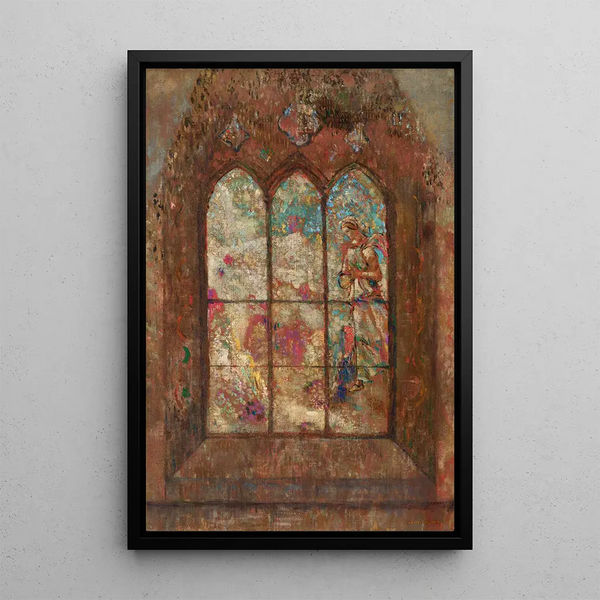 Le Vitrail - Odilon Redon — gerahmtes Bild an der Wand