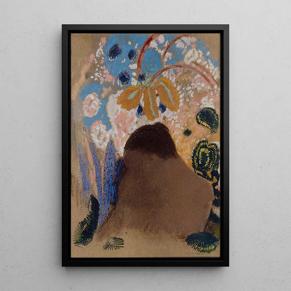 Ophélie - Odilon Redon — gerahmtes Bild an der Wand
