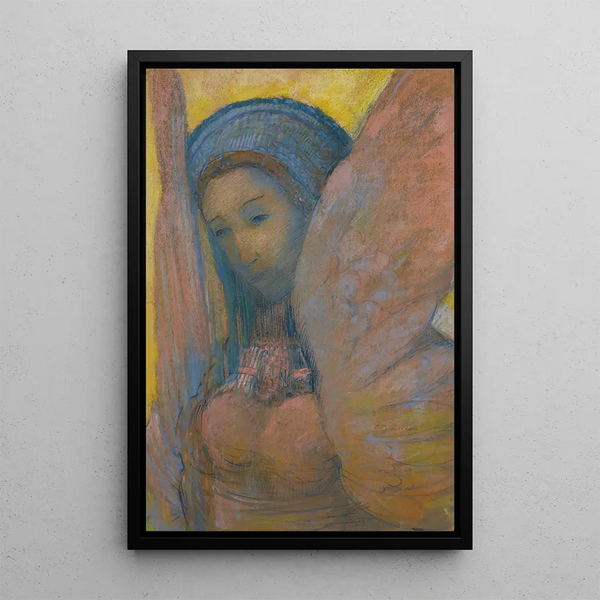 Sphinx - Odilon Redon — gerahmtes Bild an der Wand