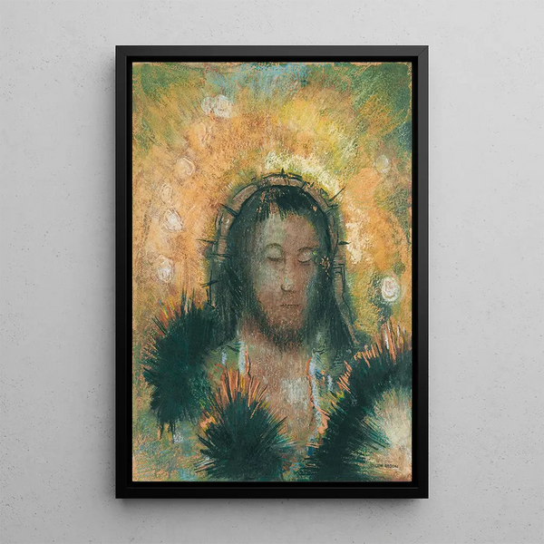 Tête de Christ - Odilon Redon — gerahmtes Bild an der Wand