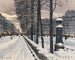 Ein Boulevard in Paris unter Schnee - Odo Dobrowolski — Ansicht des Kunstwerks