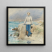 Offiziersgemälde am Adriatischen Meer - Alexander Pock — gerahmtes Bild an der Wand