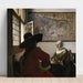 Reproduktion des Gemäldes Offizier und lachendes Mädchen - Johannes Vermeer