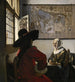 Offizier und lachendes Mädchen - Johannes Vermeer — Ansicht des Kunstwerks