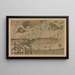 Vierter Monat - Ogata Kenzan — gerahmtes Bild an der Wand