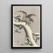 Adler auf schneebedecktem Kiefer - Ohara Koson — gerahmtes Bild an der Wand