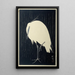 Aigrette unter dem Regen - Ohara Koson — gerahmtes Bild an der Wand